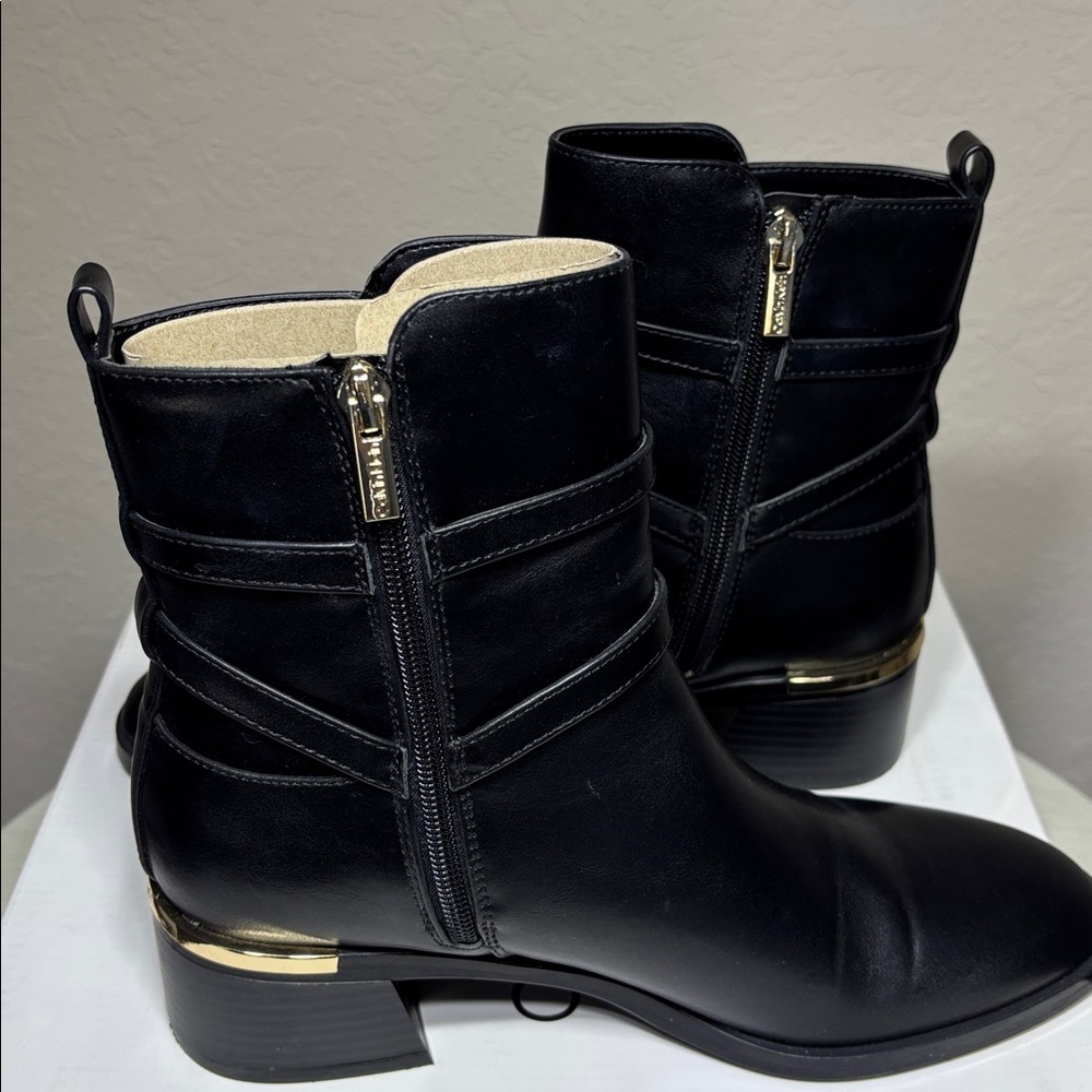 Calvin Klein Jasen Black Ankle Booties. Size 7.5 - Picture 8 of 11